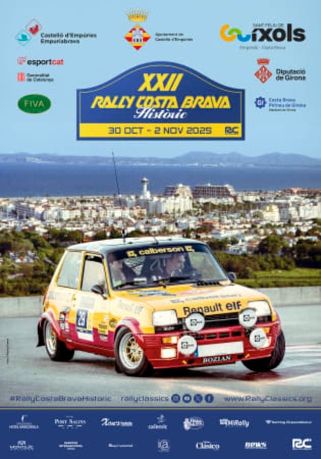 Cartel de XXII Rally Costa Brava Històric