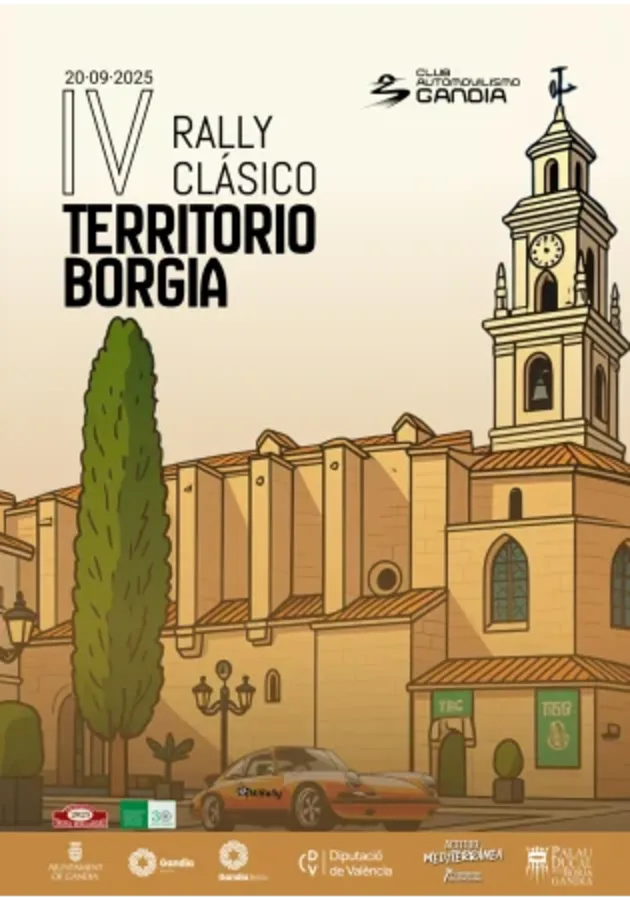 Cartel de IV Rally Clásicos Territorio Borgia