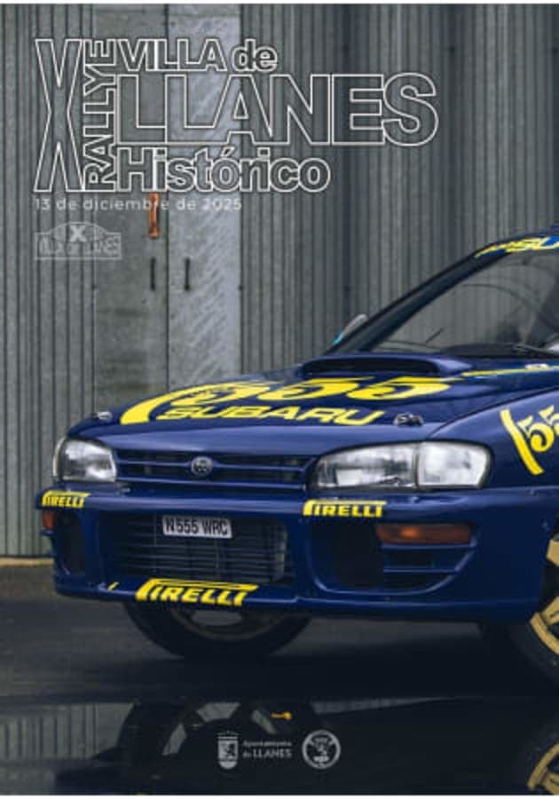 Cartel de X Rallye Villa de Llanes Histórico