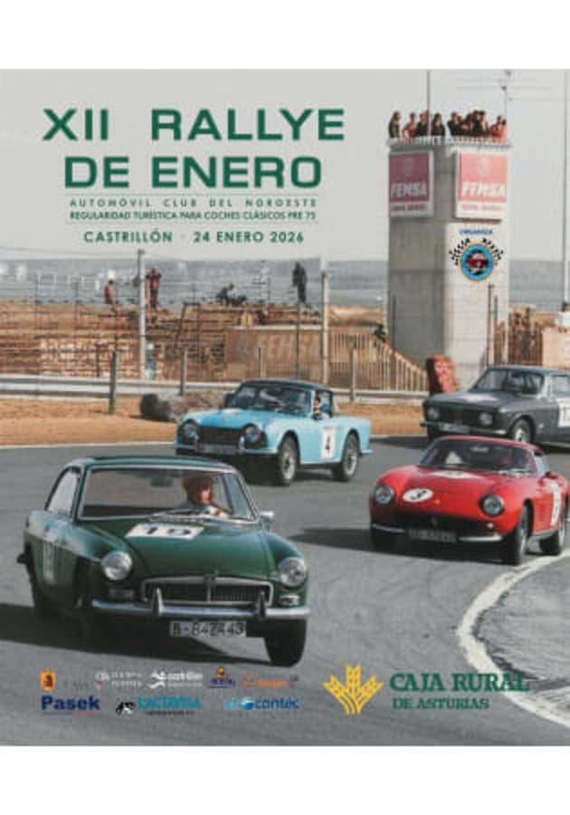 Cartel de XII Rallye de Enero 2026