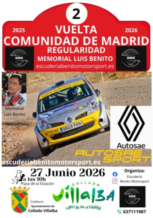Cartel de II Vuelta Comunidad de Madrid 2026
