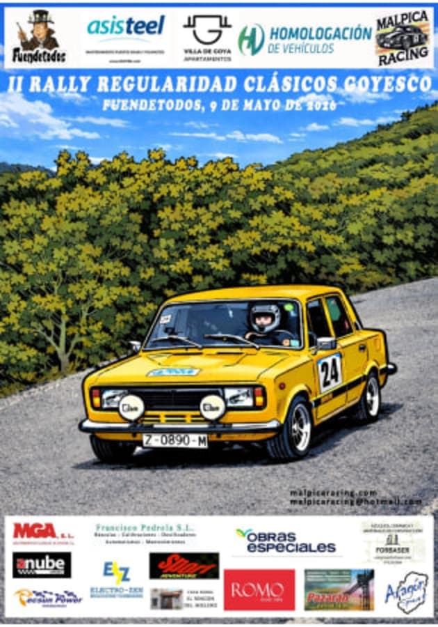 Cartel de II Rally Regularidad Clásicos Goyesco 2026