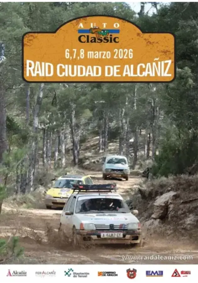 Cartel de III Raid AutoClassic Ciudad de Alcañiz 2026