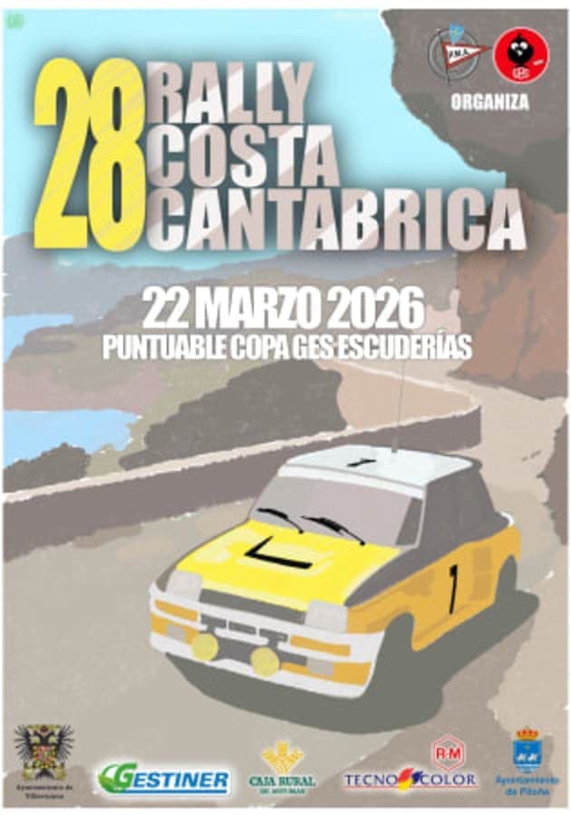 Cartel de XXVIII Rallye Costa Cantábrica
