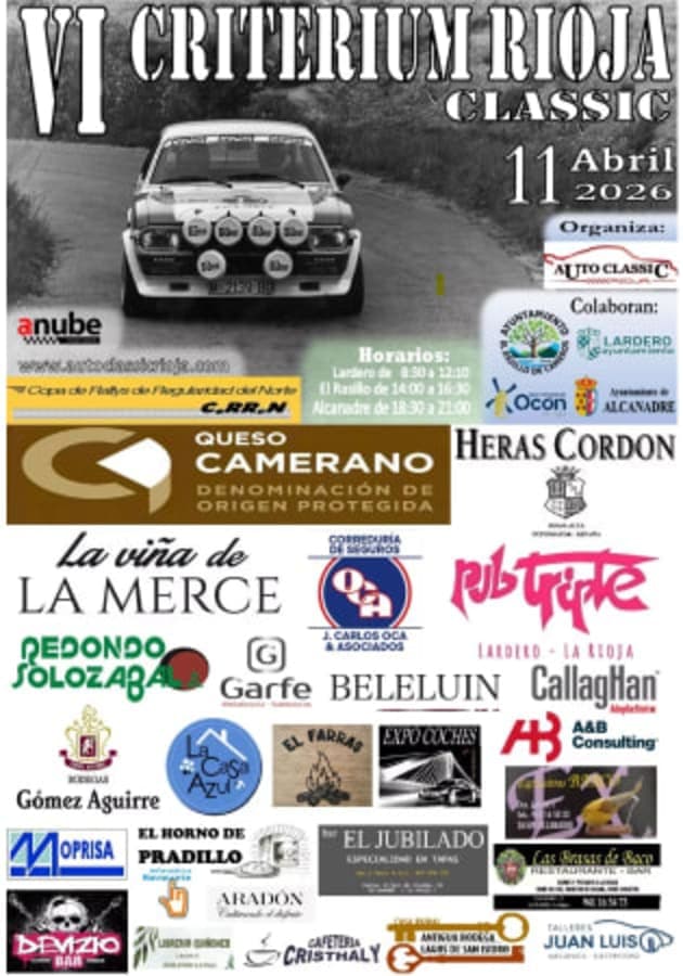 Cartel de VI Criterium Rioja Classic 2026