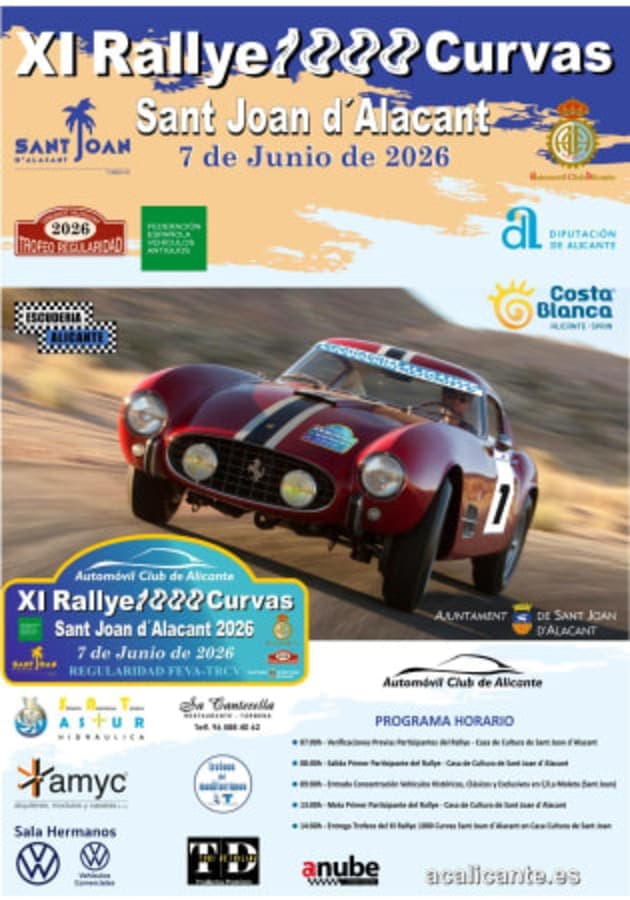 Cartel de XI Rallye 1000 Curvas 2026