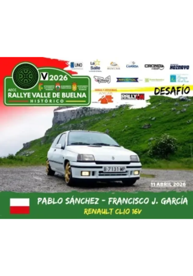 Cartel de V Rallye Valle de Buelna 2026