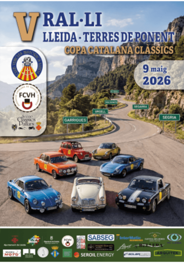 Cartel de V Ral·li Terres de Ponent 2026
