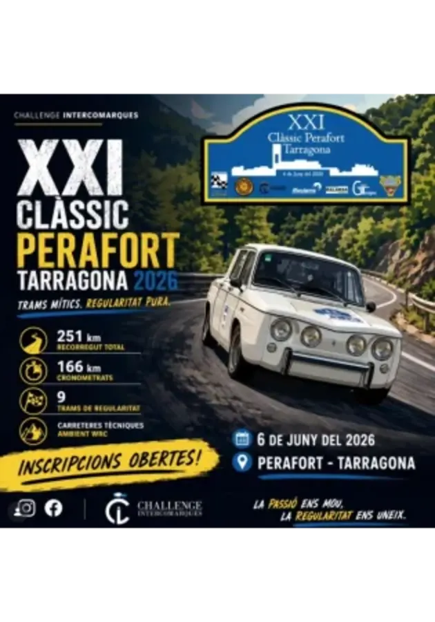 Cartel de XXI Ral·lie Clàssic Perafort